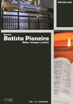 					Visualizar v. 1 n. 1 (2012): Revista Batista Pioneira
				