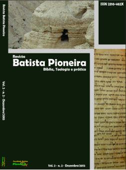					Visualizar v. 2 n. 2 (2013): Revista Batista Pioneira
				